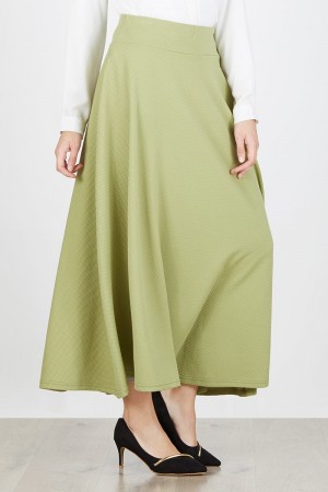 UMBRELLA WAFFLE SKIRT GREEN