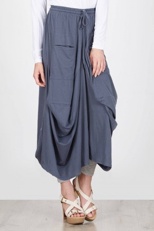 ZETHA SKIRT DARK GREY